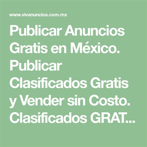 publicar gratis|Publicar Anuncios Gratis en México